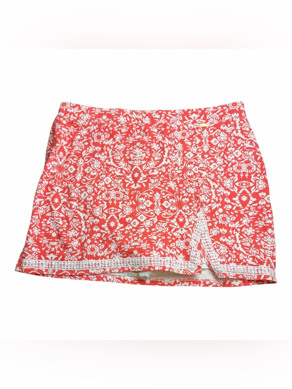 The Split Hem Skort Jones New York Pull On Pink White Large Athletic